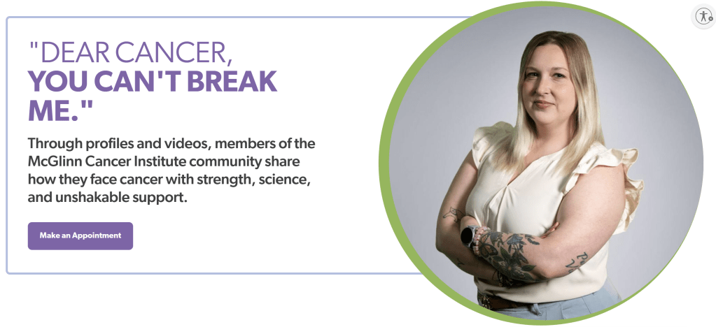 Dear Cancer Marketing Campaign: https://towerhealth.org/dear-cancer